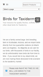 Mobile Screenshot of birdsfortaxidermy.com